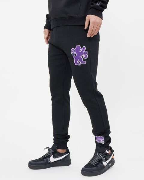 NBA SACRAMENTO KINGS CLASSIC CHENILLE MEN'S JOGGER (BLACK)
