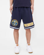 NBA DENVER NUGGETS CLASSIC CHENILLE MEN'S SHORT (MIDNIGHT NAVY)
