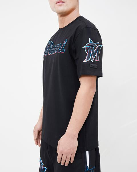 MLB MIAMI MARLINS CLASSIC CHENILLE MEN'S TOP (BLACK)