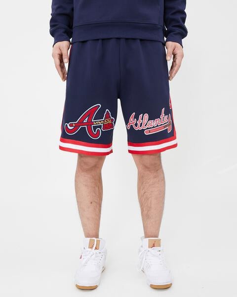 MLB ATLANTA BRAVES CLASSIC CHENILLE MEN'S SHORT (MIDNIGHT NAVY)