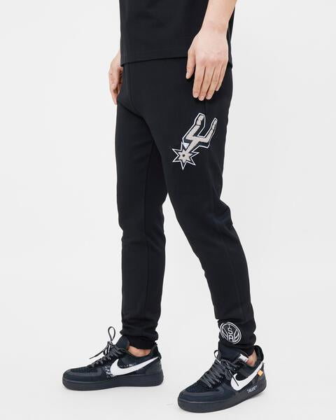 NBA SAN ANTONIO SPURS CLASSIC CHENILLE MEN'S JOGGER (BLACK)