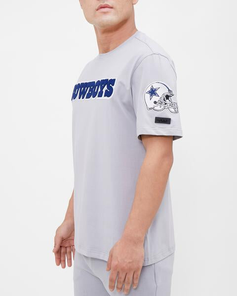 NFL DALLAS COWBOYS CLASSIC CHENILLE MEN'S TEE (GRAY)