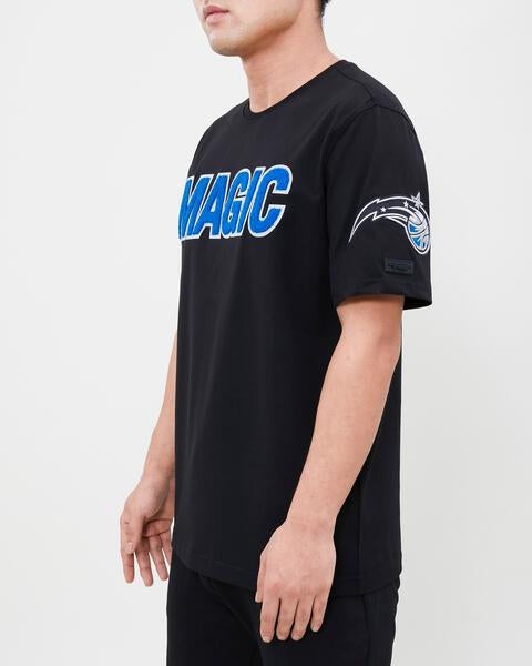 NBA ORLANDO MAGIC CLASSIC CHENILLE T-SHIRT POUR HOMME (NOIR)