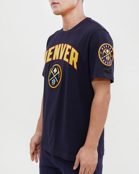 NBA DENVER NUGGETS CLASSIC BRISTLE MEN'S TEE (MIDNIGHT NAVY)