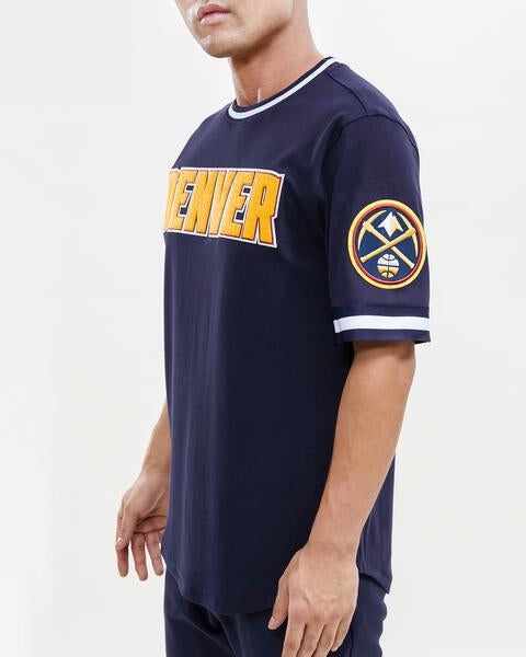 NBA DENVER NUGGETS CLASSIC CHENILLE MEN'S TEE (MIDNIGHT NAVY)