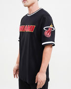 NBA MIAMI HEAT CLASSIC CHENILLE MEN'S TEE (BLACK)