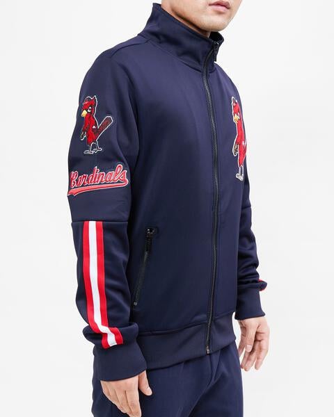 MLB ST. LOUIS CARDINALS CLASSIC MEN'S TRACK JACKET (MIDNIGHT NAVY)