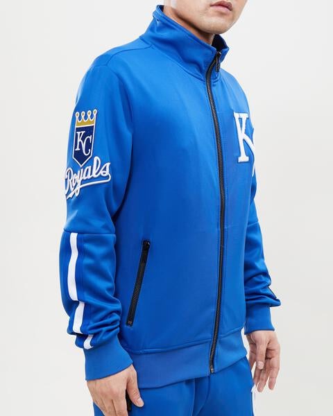 MLB KANSAS CITY ROYALS CLASSIC MEN'S TRACK JACKET (ROYAL BLUE)