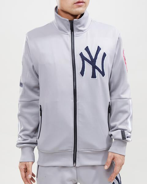MLB NEW YORK YANKEES CLASSIC VESTE D'ENTRAÎNEMENT POUR HOMME (GRIS)