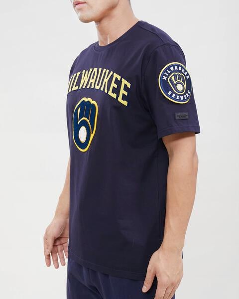 MLB MILWAUKEE BREWERS CLASSIC BRISTLE MEN'S TOP (MIDNIGHT NAVY)