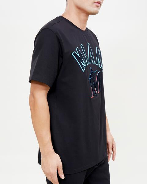 MLB MIAMI MARLINS CLASSIC BRISTLE MEN'S TOP (BLACK)