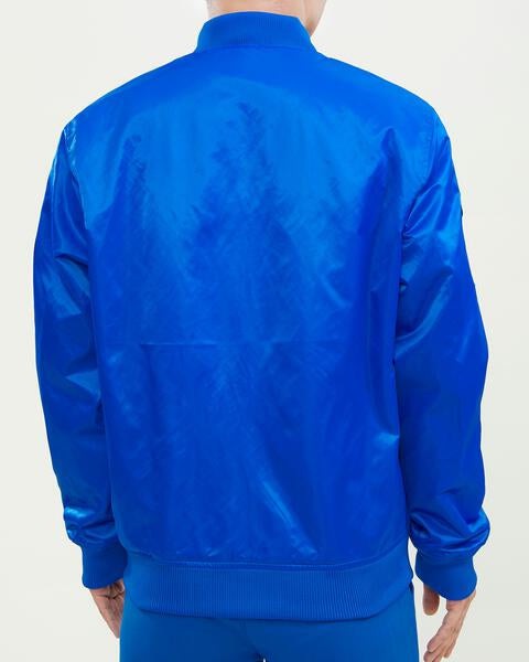 NBA DETROIT PISTONS WORDMARK MEN'S SATIN JACKET (ROYAL BLUE)