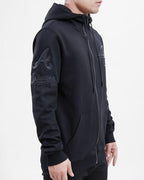 MLB ATLANTA BRAVES TRIPLE BLACK ZIPPER HOODIE  (BLACK)
