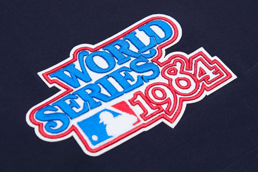MLB DETROIT TIGERS HAUT PRO TEAM À BANDES ET À LOGO POUR HOMME (MARINE MINUIT/ORANGE)