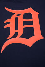 MLB DETROIT TIGERS HAUT PRO TEAM À BANDES ET À LOGO POUR HOMME (MARINE MINUIT/ORANGE)