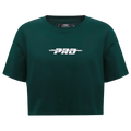 PRO STANDARD CLASSIC CHENILLE WHT LOGO WOMEN'S SJ BOXY TEE (FOREST GREEN)
