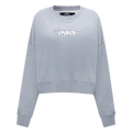 PRO STANDARD CLASSIC CHENILLE CHANDAIL À COL ROND EN MOLLETON À LOGO BLANC POUR FEMME (GRIS CHINÉ FONCÉ)