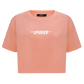 PRO STANDARD CLASSIC CHENILLE WHT LOGO WOMEN'S SJ BOXY TEE (GUAVA)