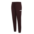 PRO STANDARD CLASSIC CHENILLE PANTALON OUATÉ EN MOLLETON À LOGO BLANC POUR FEMME (LIE-DE-VIN)