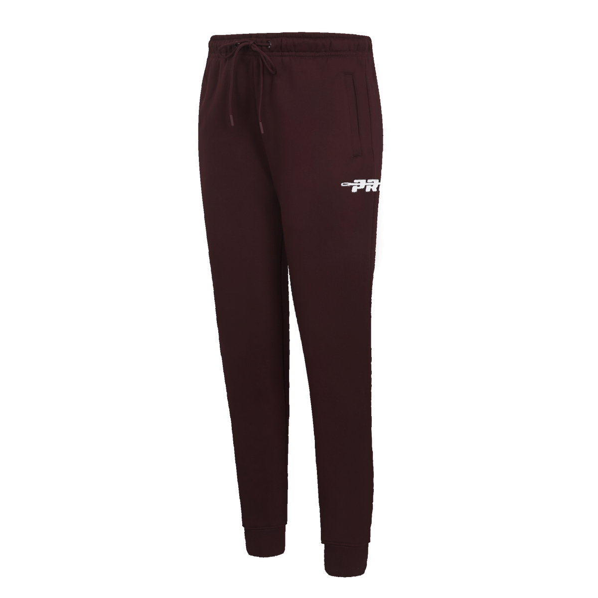 PRO STANDARD CLASSIC CHENILLE PANTALON OUATÉ EN MOLLETON À LOGO BLANC POUR FEMME (LIE-DE-VIN)
