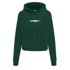PRO STANDARD CLASSIC CHENILLE WHT LOGO WOMEN'S FLC CROPPED PO HOODIE (FOREST GREEN)