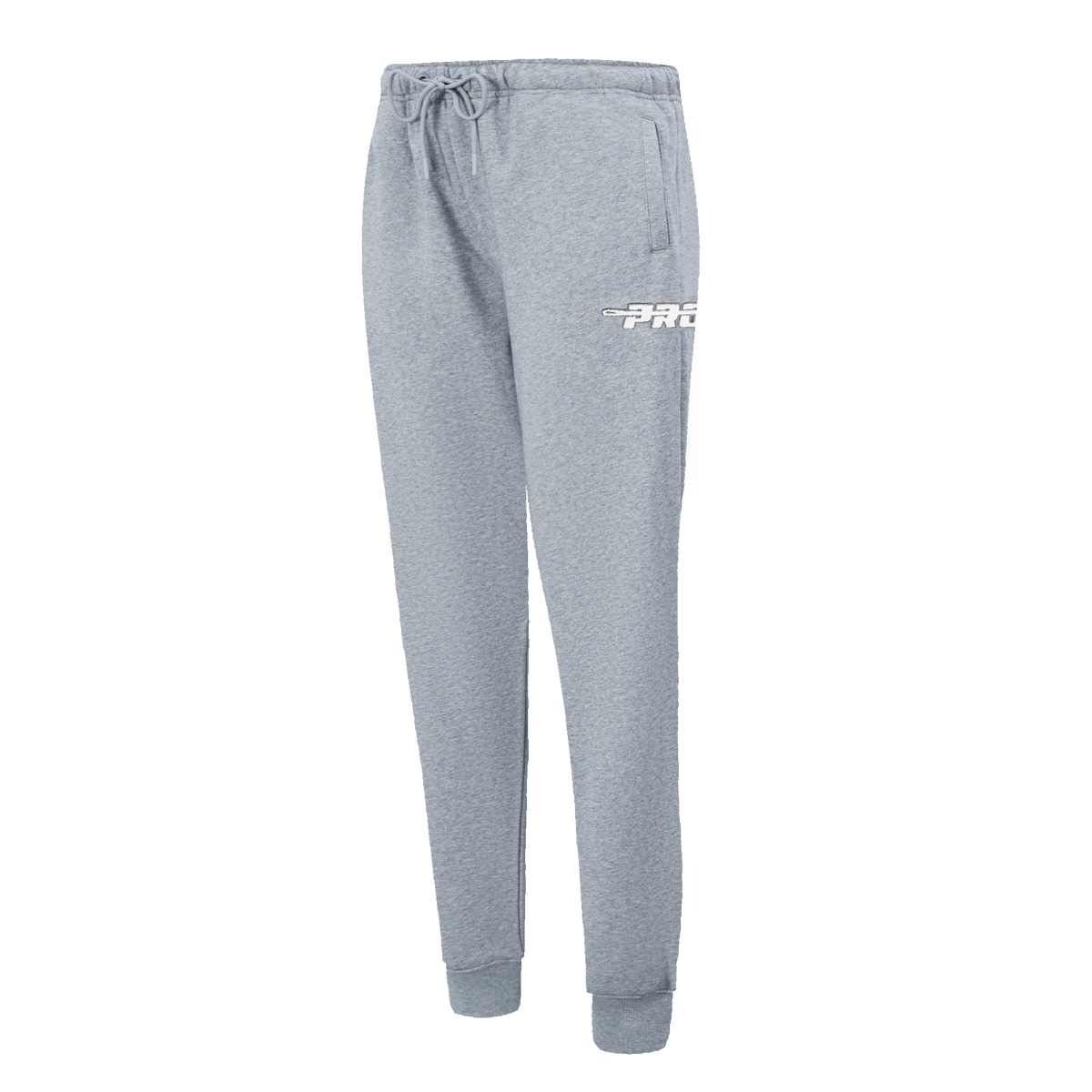 PRO STANDARD CLASSIC CHENILLE PANTALON OUATÉ EN MOLLETON À LOGO BLANC POUR FEMME (GRIS CHINÉ FONCÉ)