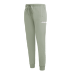 PRO STANDARD CLASSIC CHENILLE PANTALON OUATÉ EN MOLLETON À LOGO BLANC POUR FEMME (VERT MOUSSE)