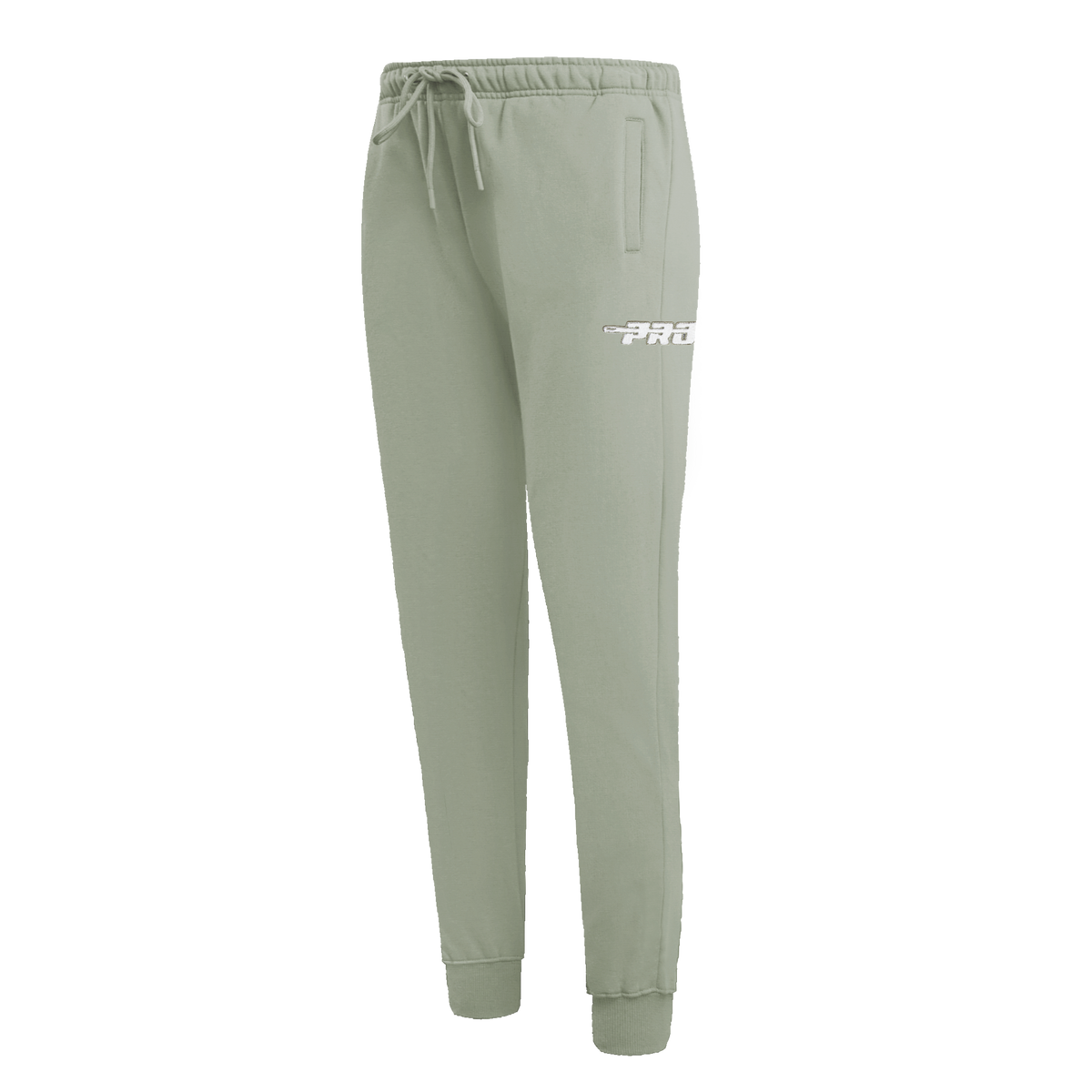 PRO STANDARD CLASSIC CHENILLE PANTALON OUATÉ EN MOLLETON À LOGO BLANC POUR FEMME (VERT MOUSSE)