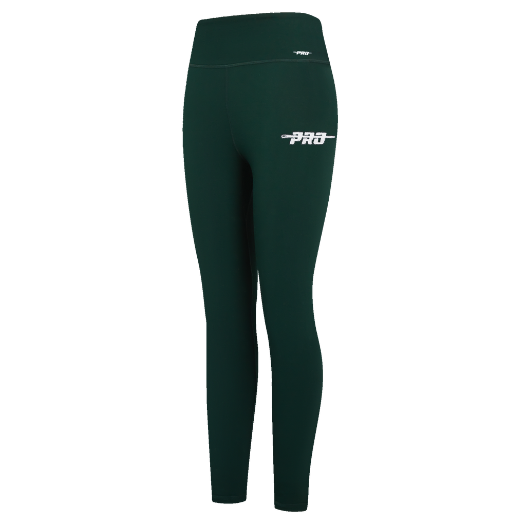 PRO STANDARD CLASSIC CHENILLE WHT LOGO WOMEN'S JERSEY LEGGING (FOREST GREEN)