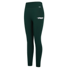 PRO STANDARD CLASSIC CHENILLE WHT LOGO WOMEN'S JERSEY LEGGING (FOREST GREEN)