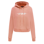 PRO STANDARD CLASSIC CHENILLE WHT LOGO WOMEN'S FLC CROPPED PO HOODIE (GUAVA)