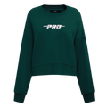 PRO STANDARD CLASSIC CHENILLE WHT LOGO WOMEN'S FLC CREWNECK (FOREST GREEN)