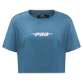 PRO STANDARD CLASSIC CHENILLE WHT LOGO WOMEN'S SJ BOXY TEE (STEEL BLUE)