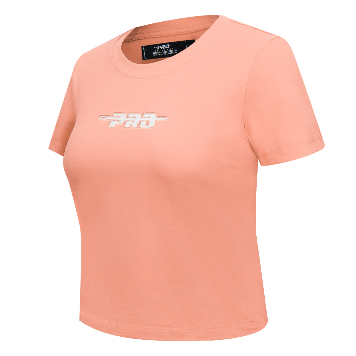 PRO STANDARD CLASSIC CHENILLE T-SHIRT BABY DOLL À LOGO BLANC POUR FEMME (GOYAVE)