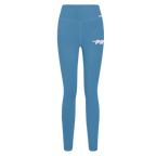 PRO STANDARD CLASSIC CHENILLE WHT LOGO WOMEN'S LEGGING FLC (STEEL BLUE)