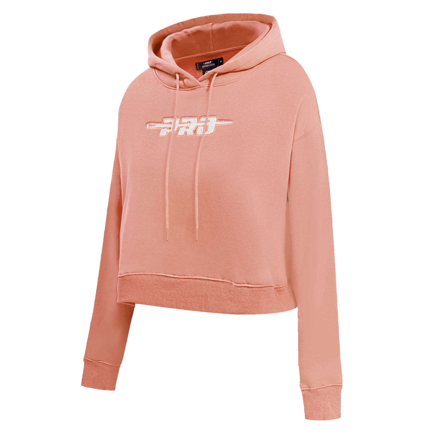 PRO STANDARD CLASSIC CHENILLE WHT LOGO WOMEN'S FLC CROPPED PO HOODIE (GUAVA)