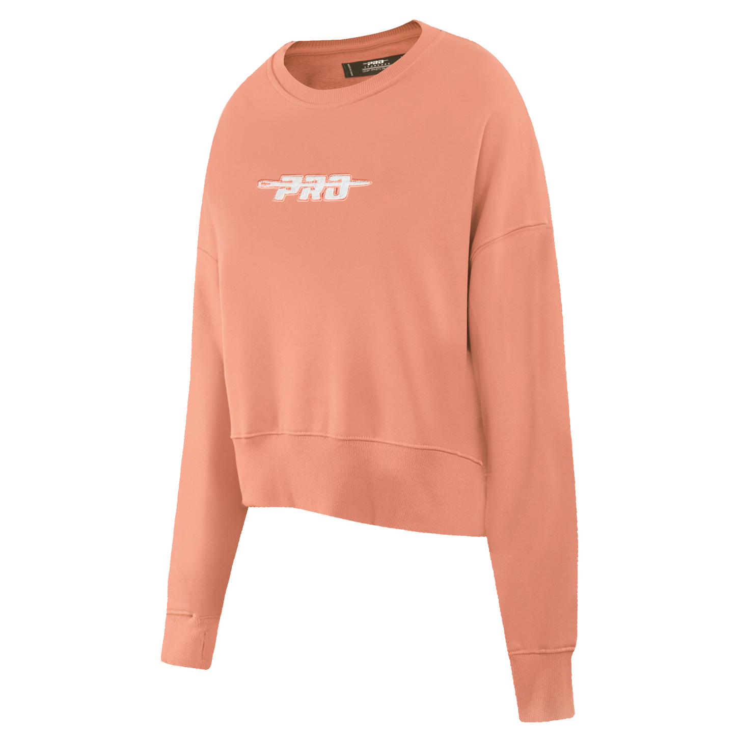 PRO STANDARD CLASSIC CHENILLE WHT LOGO WOMEN'S FLC CREWNECK (GUAVA)