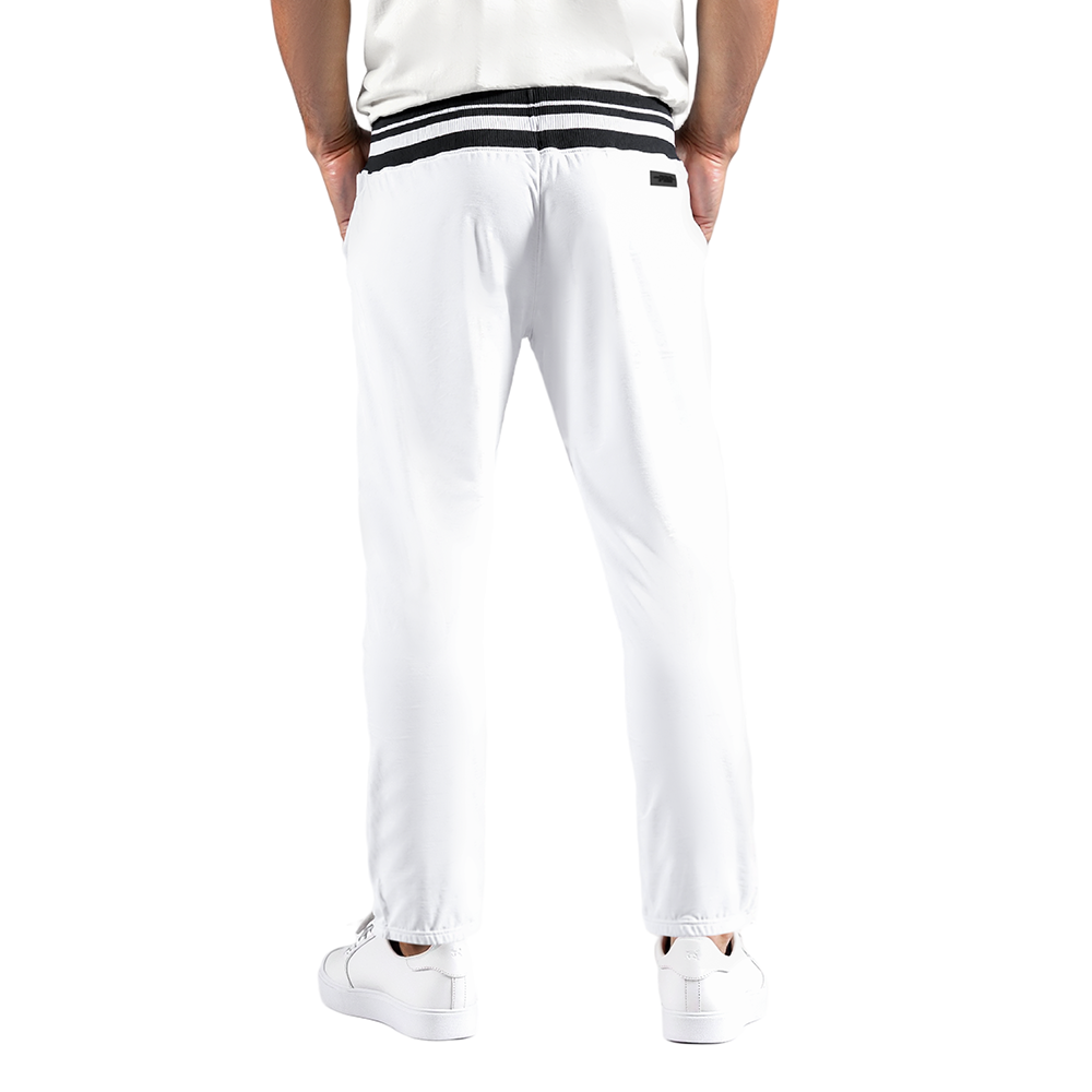 NFL MIAMI DOLPHINS MASHUP MEN'S RIB SWEATPANT (WHITE/BLACK)