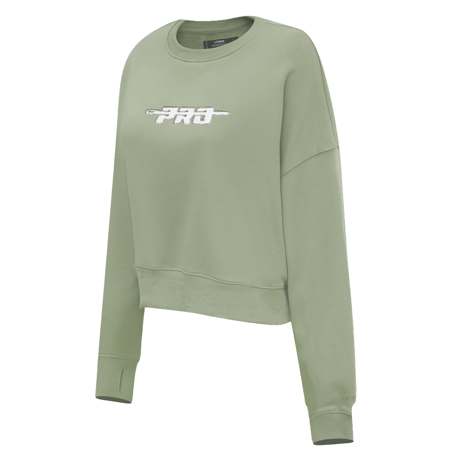 PRO STANDARD CLASSIC CHENILLE WHT LOGO WOMEN'S FLC CREWNECK (MOSS)