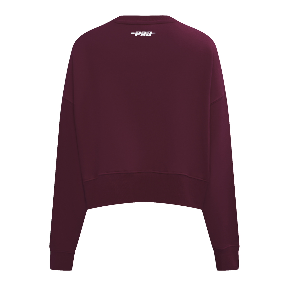 PRO STANDARD CLASSIC CHENILLE CHANDAIL À COL ROND EN MOLLETON À LOGO BLANC POUR FEMME (LIE-DE-VIN)