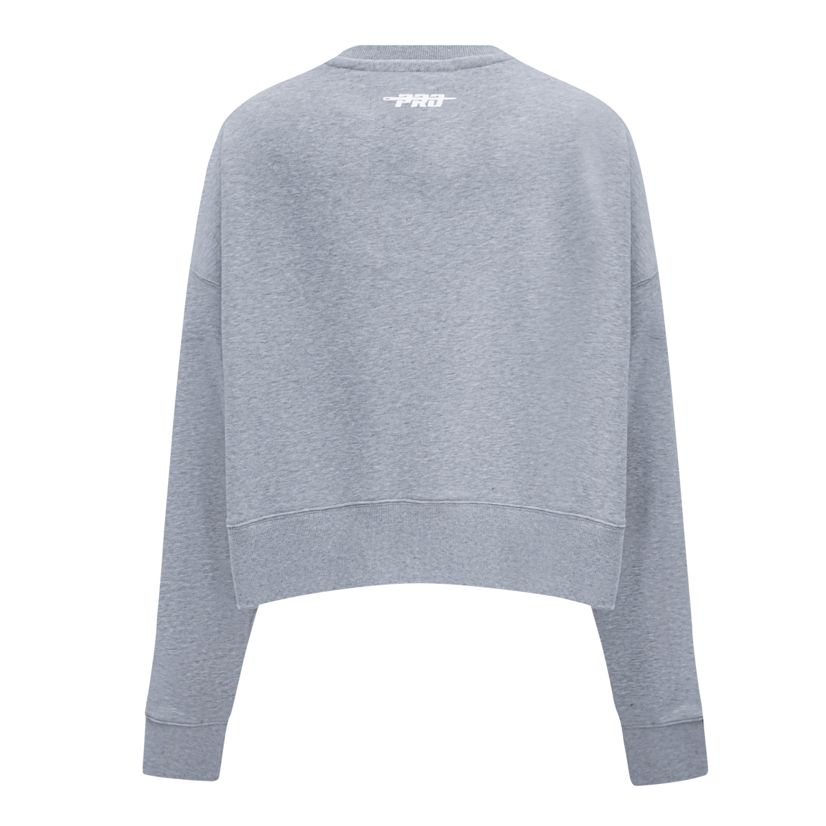 PRO STANDARD CLASSIC CHENILLE CHANDAIL À COL ROND EN MOLLETON À LOGO BLANC POUR FEMME (GRIS CHINÉ FONCÉ)