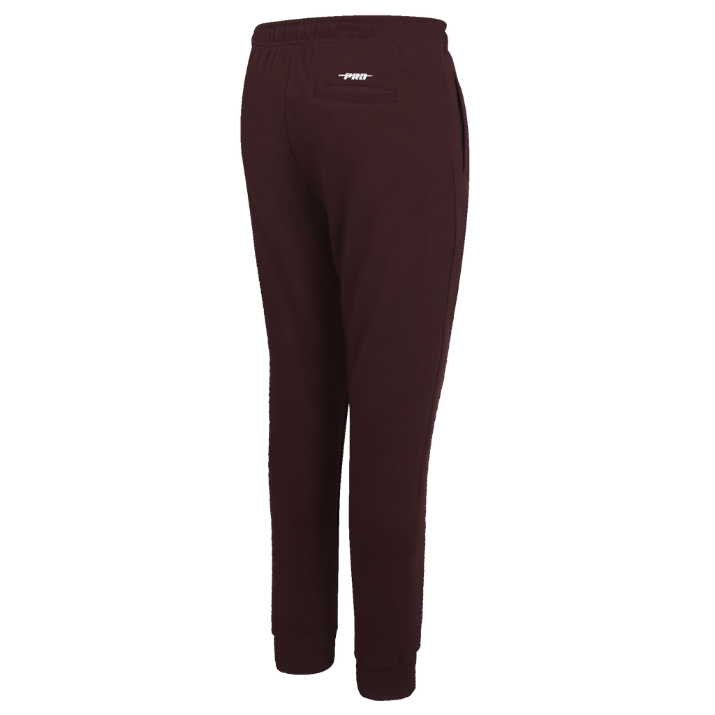 PRO STANDARD CLASSIC CHENILLE PANTALON OUATÉ EN MOLLETON À LOGO BLANC POUR FEMME (LIE-DE-VIN)