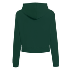 PRO STANDARD CLASSIC CHENILLE WHT LOGO WOMEN'S FLC CROPPED PO HOODIE (FOREST GREEN)