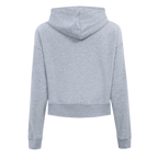 PRO STANDARD CLASSIC CHENILLE CHANDAIL À CAPUCHON COURT EN MOLLETON À LOGO BLANC POUR FEMME (GRIS CHINÉ FONCÉ)