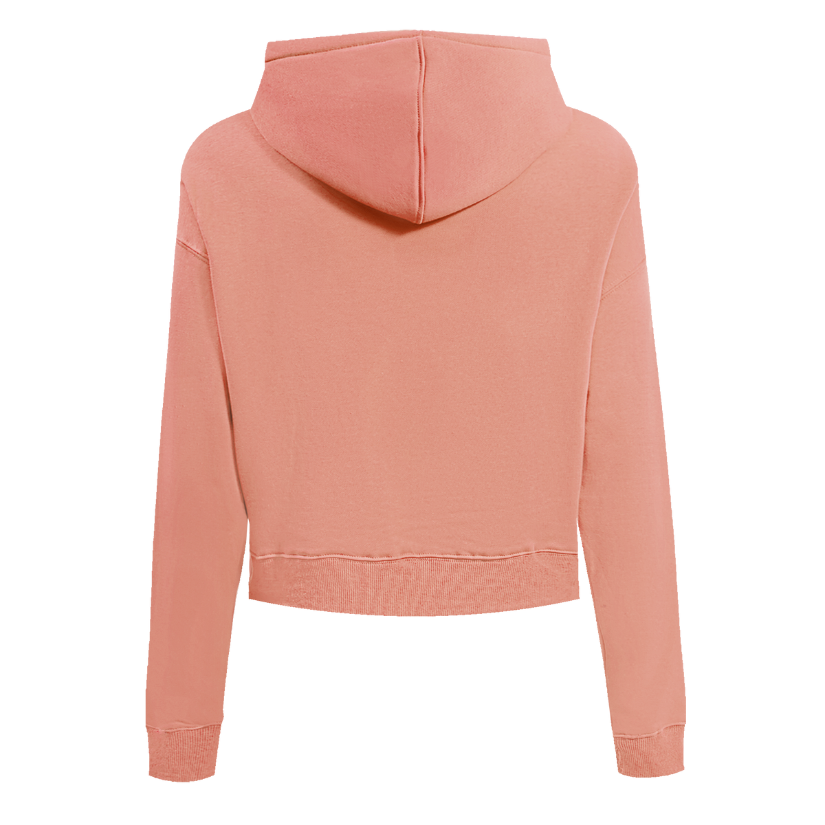 PRO STANDARD CLASSIC CHENILLE WHT LOGO WOMEN'S FLC CROPPED PO HOODIE (GUAVA)