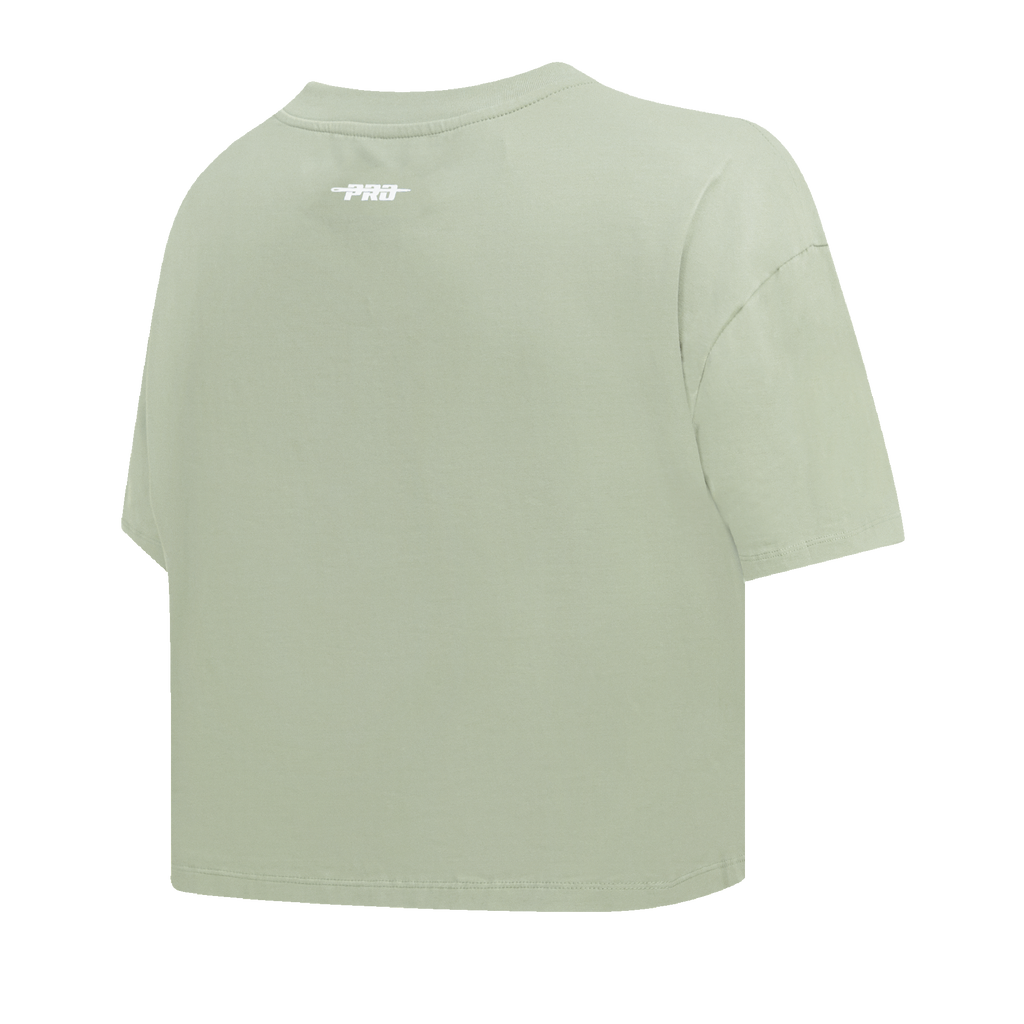 PRO STANDARD CLASSIC CHENILLE WHT LOGO WOMEN'S SJ BOXY TEE (MOSS)