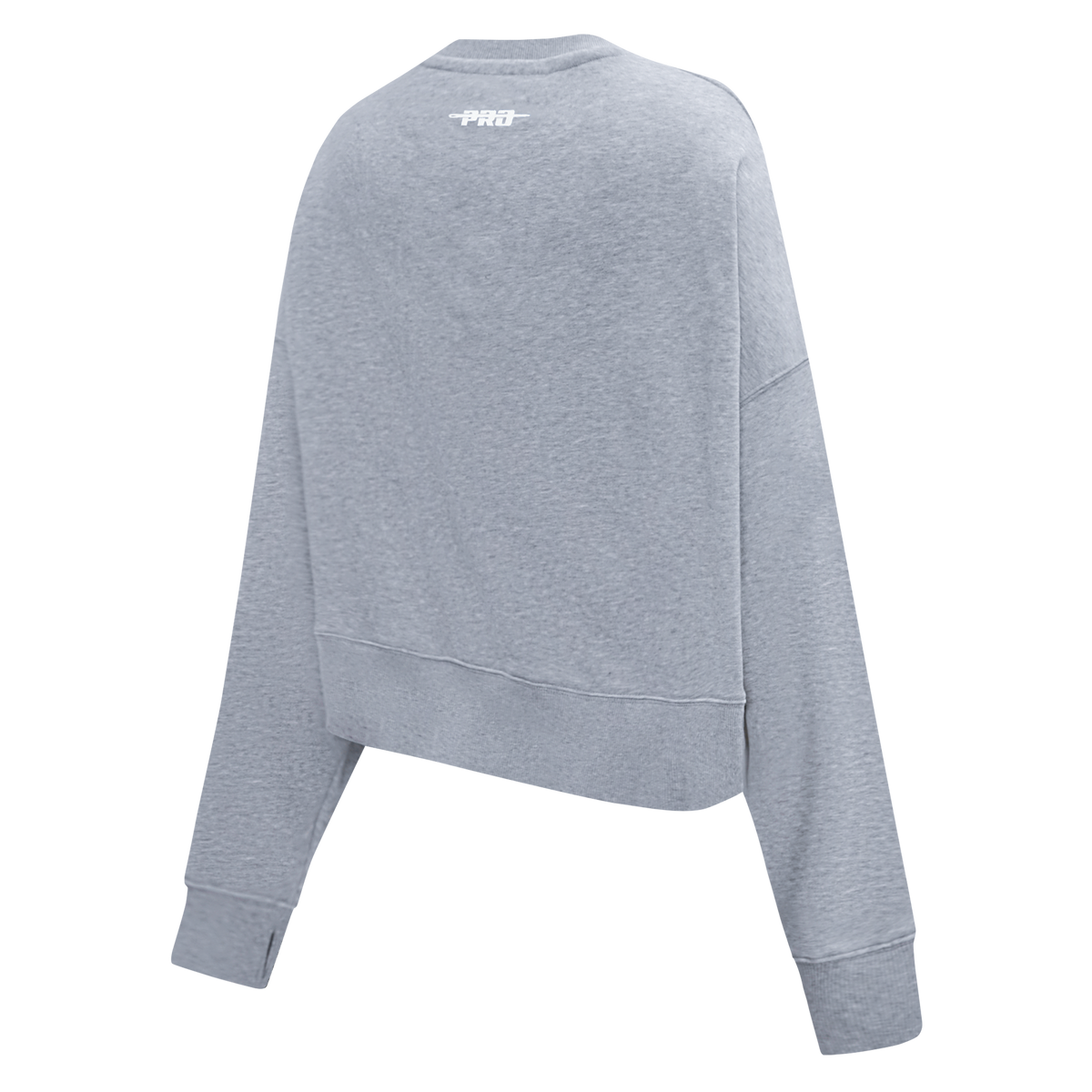 PRO STANDARD CLASSIC CHENILLE CHANDAIL À COL ROND EN MOLLETON À LOGO BLANC POUR FEMME (GRIS CHINÉ FONCÉ)