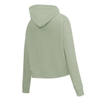 PRO STANDARD CLASSIC CHENILLE WHT LOGO WOMEN'S FLC CROPPED PO HOODIE (MOSS)