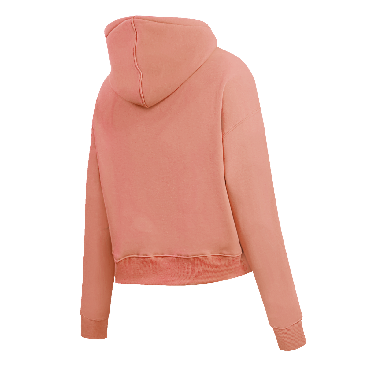 PRO STANDARD CLASSIC CHENILLE WHT LOGO WOMEN'S FLC CROPPED PO HOODIE (GUAVA)