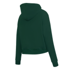 PRO STANDARD CLASSIC CHENILLE WHT LOGO WOMEN'S FLC CROPPED PO HOODIE (FOREST GREEN)